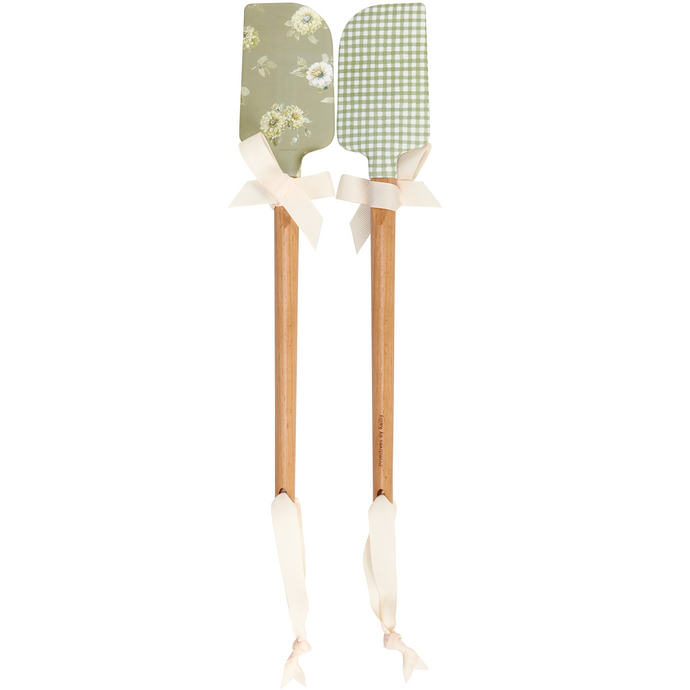 Green Floral- Spatula