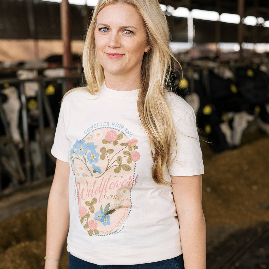WIldflower Faith Tee - Ivory