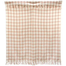 Burnt Orange Plaid Throw