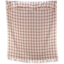 Burgundy Plaid Throw