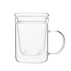 Blake™ Glass Loose Leaf Tea Infuser Mug w/ Lid