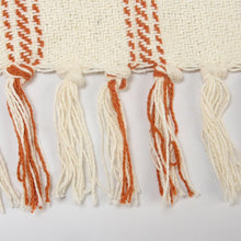 Burnt Orange Plaid Throw