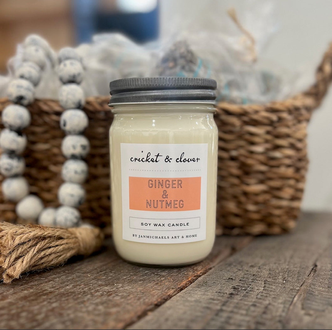 Ginger & Nutmeg- Soy Candle