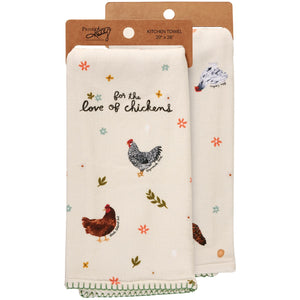 Love Chickens- Kitchen Towel