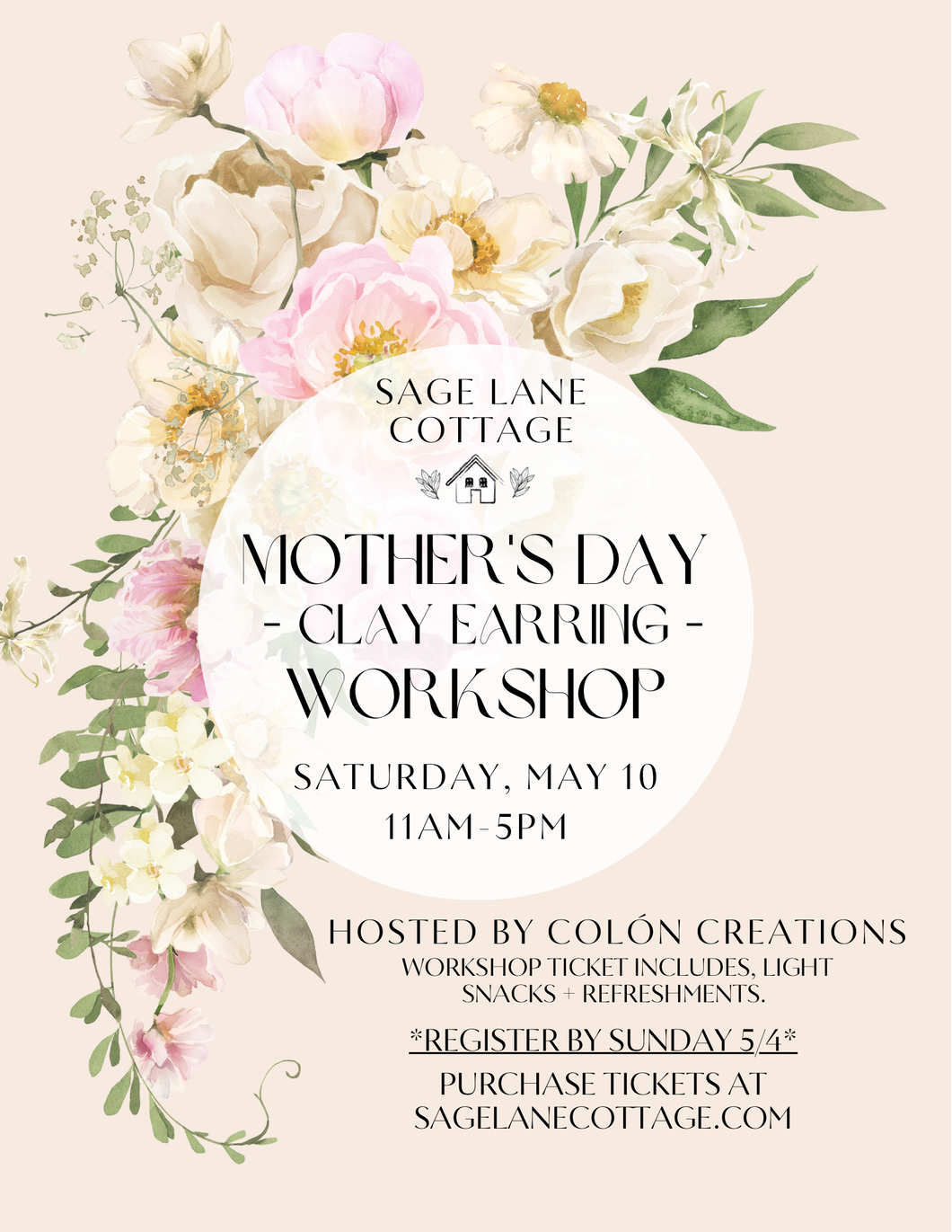 Mother’s Day Clay Earring Workshop
