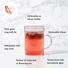 Blake™ Glass Loose Leaf Tea Infuser Mug w/ Lid