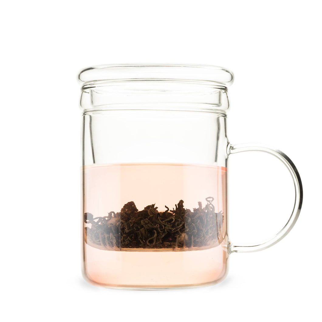 Blake™ Glass Loose Leaf Tea Infuser Mug w/ Lid
