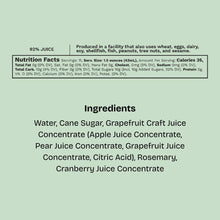 Grapefruit & Rosemary- Cocktail Mixer, 16 fl oz
