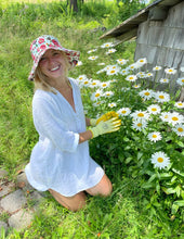 Garden Sun Hat w/ Adjustable Fit- Cottage Rose