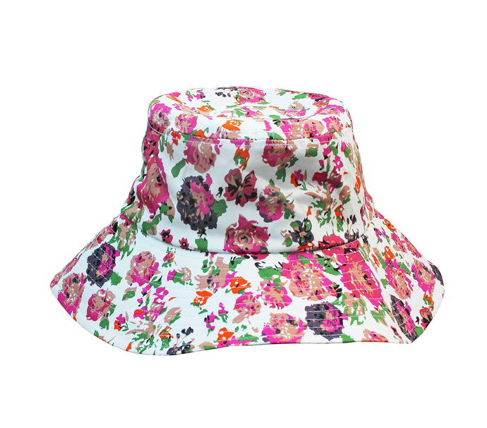 Garden Sun Hat w/ Adjustable Fit- Cottage Rose
