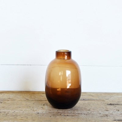 Amber Vase Small
