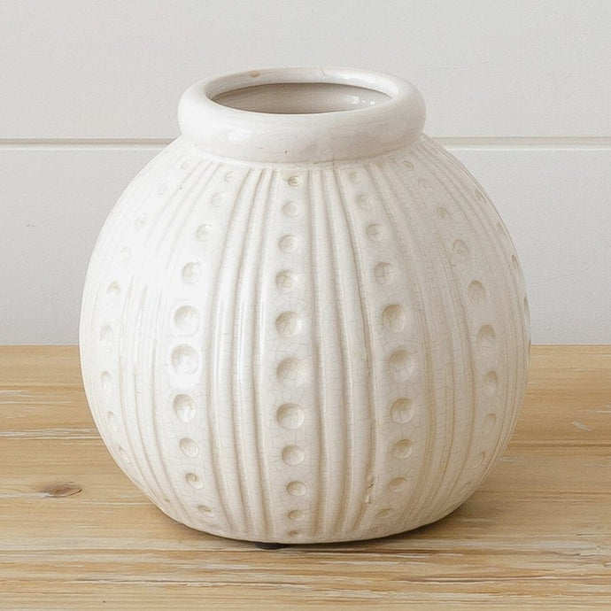 Sea Urchin Crackle Pottery