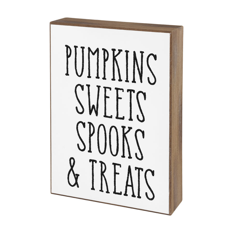 Pumpkins & Sweets Box Sign