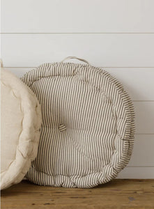 Striped Round Cushion