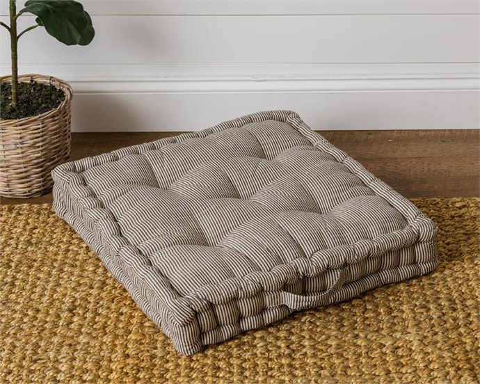 Striped Tufted Floor Cushion