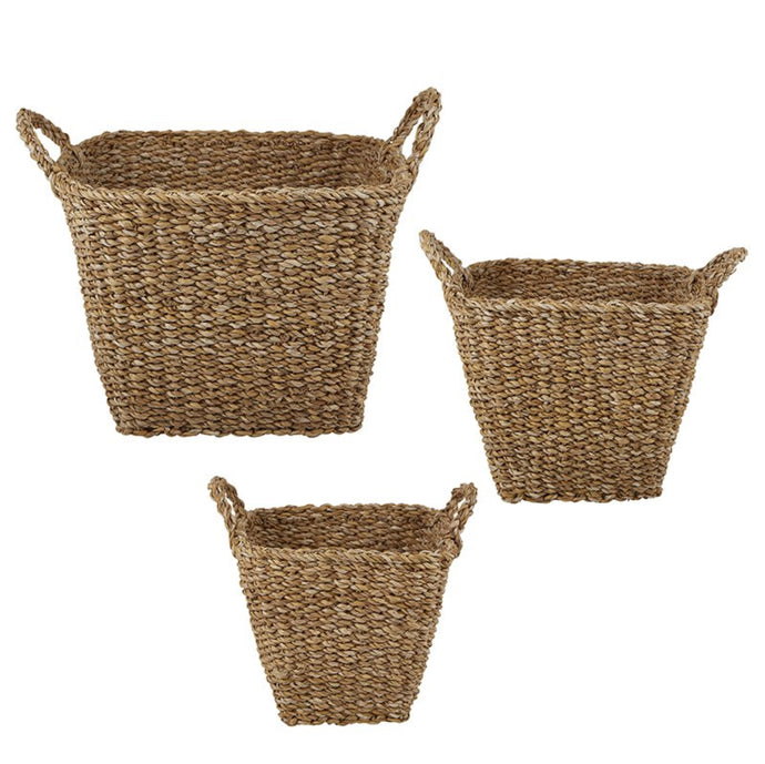 Woven Square Basket w/ Handles