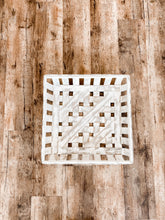 White Square Tobacco Basket