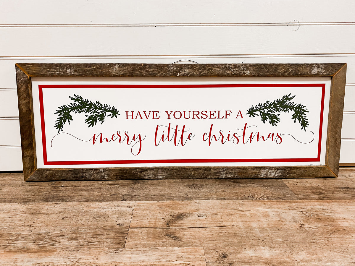 Merry Little Christmas- Large Sign – Sage Lane Cottage