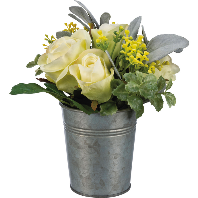 Cream Roses Planter