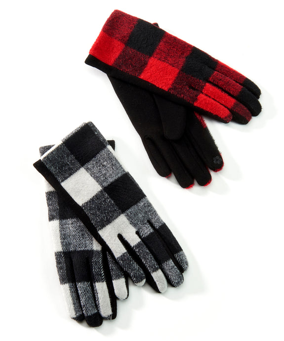 Plaid Gloves