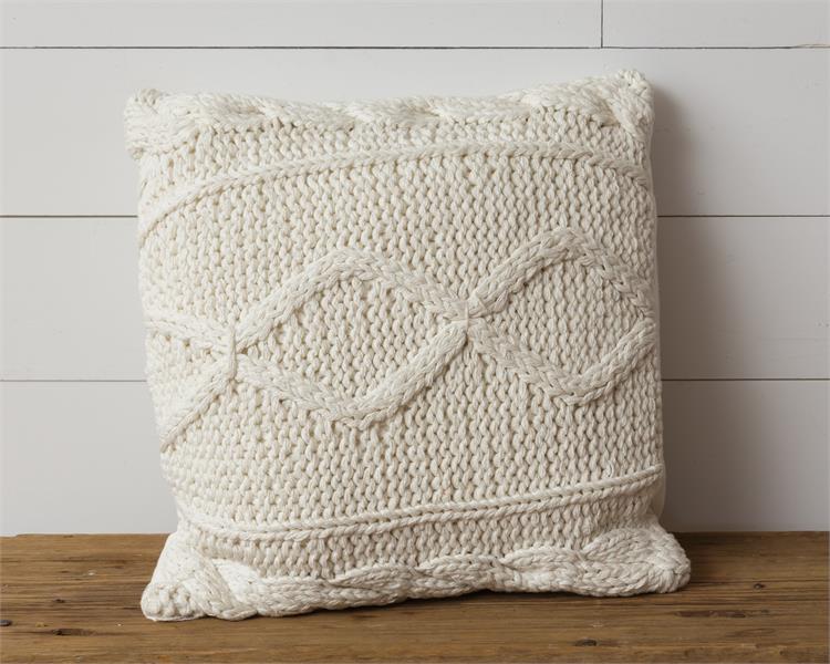 Knitted Cream Pillow