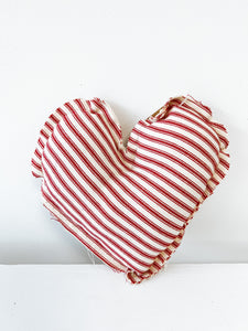 Striped Plush Heart