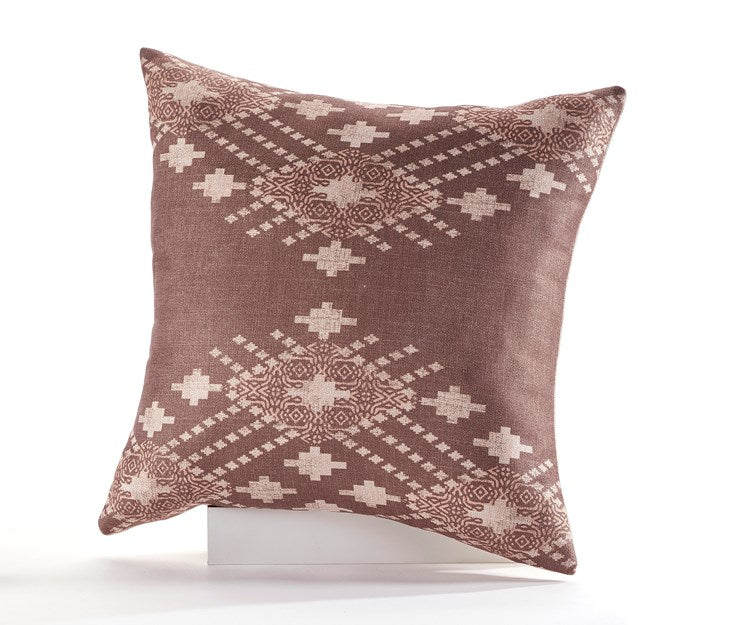 Pillow- Brown Aztec Diamond