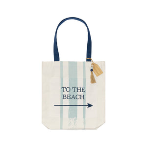 To The Beach- Canvas Tote