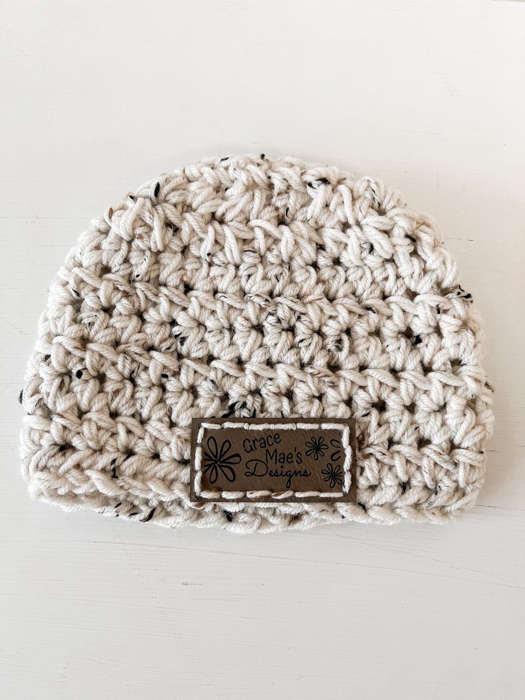 Grace Mae’s Crocheted Bun Beanie