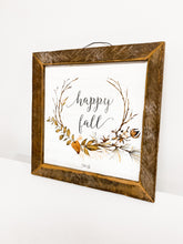 Happy Fall Wreath- Sign