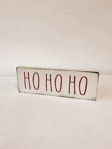 Ho Ho Ho- Block Sign
