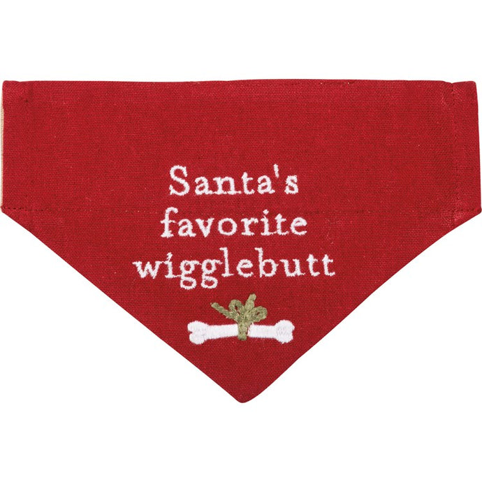 Santa’s Favorite Wigglebutt- Dog Bandana
