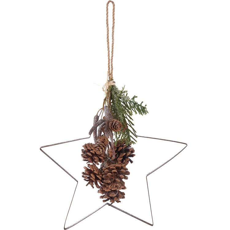 Wreath Star Pinecones
