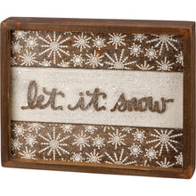Let It Snow- Slat Box Sign