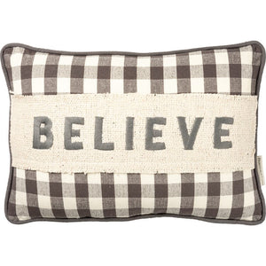Plaid Believe- Pillow