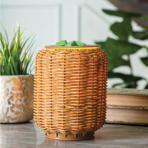 Wicker Lantern Illumination Wax Warmer