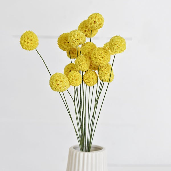Yellow Windball Flower