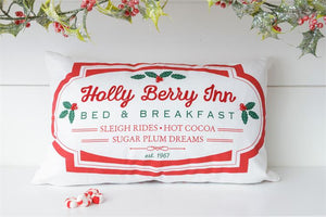 Holly Berry Inn- Pillow