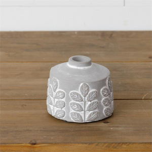 Bud Vase- Embellished Cement
