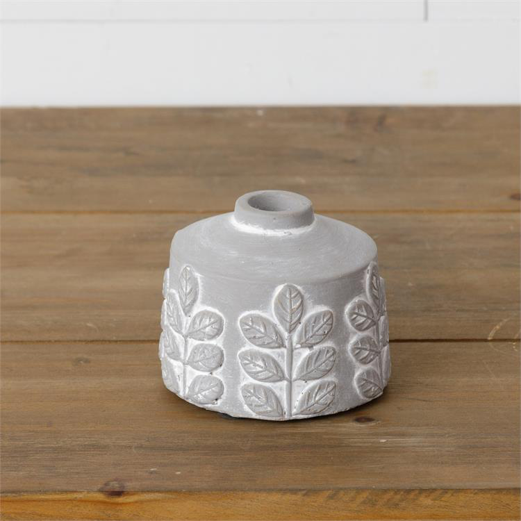 Bud Vase- Embellished Cement