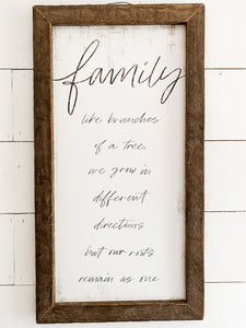 “Family” Sign