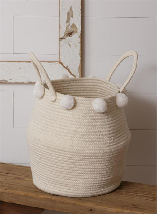 Rope Pom Pom Basket