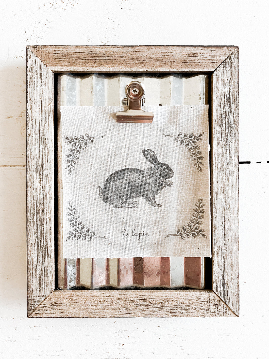 Small Framed Hare Print