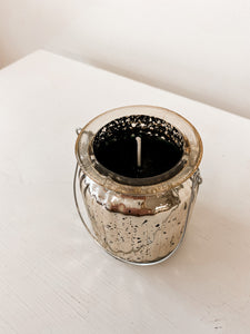 Balsam Fir Candle in Mercury Glass Jar