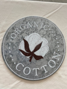 Cotton Metal Sign