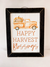 “Happy Harvest Blessings” Sign