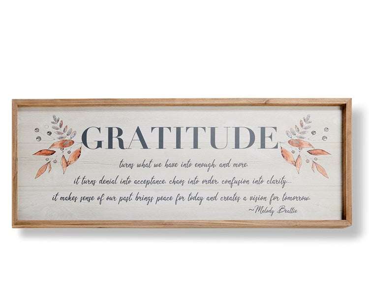 Framed Gratitude Sign