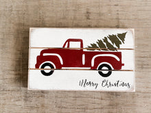 Christmas Truck Block Sign- Large