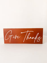 "Give Thanks" Block Sign