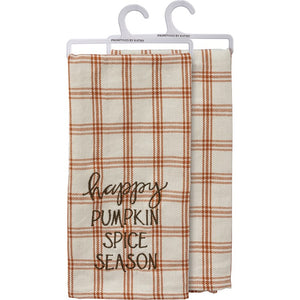 Plaid Pumpkin Spice- Kitchen Towel